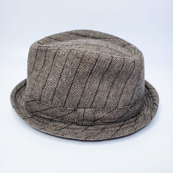 Something Special Thin Rim Striped Fedora Hat - Picture 4 of 10